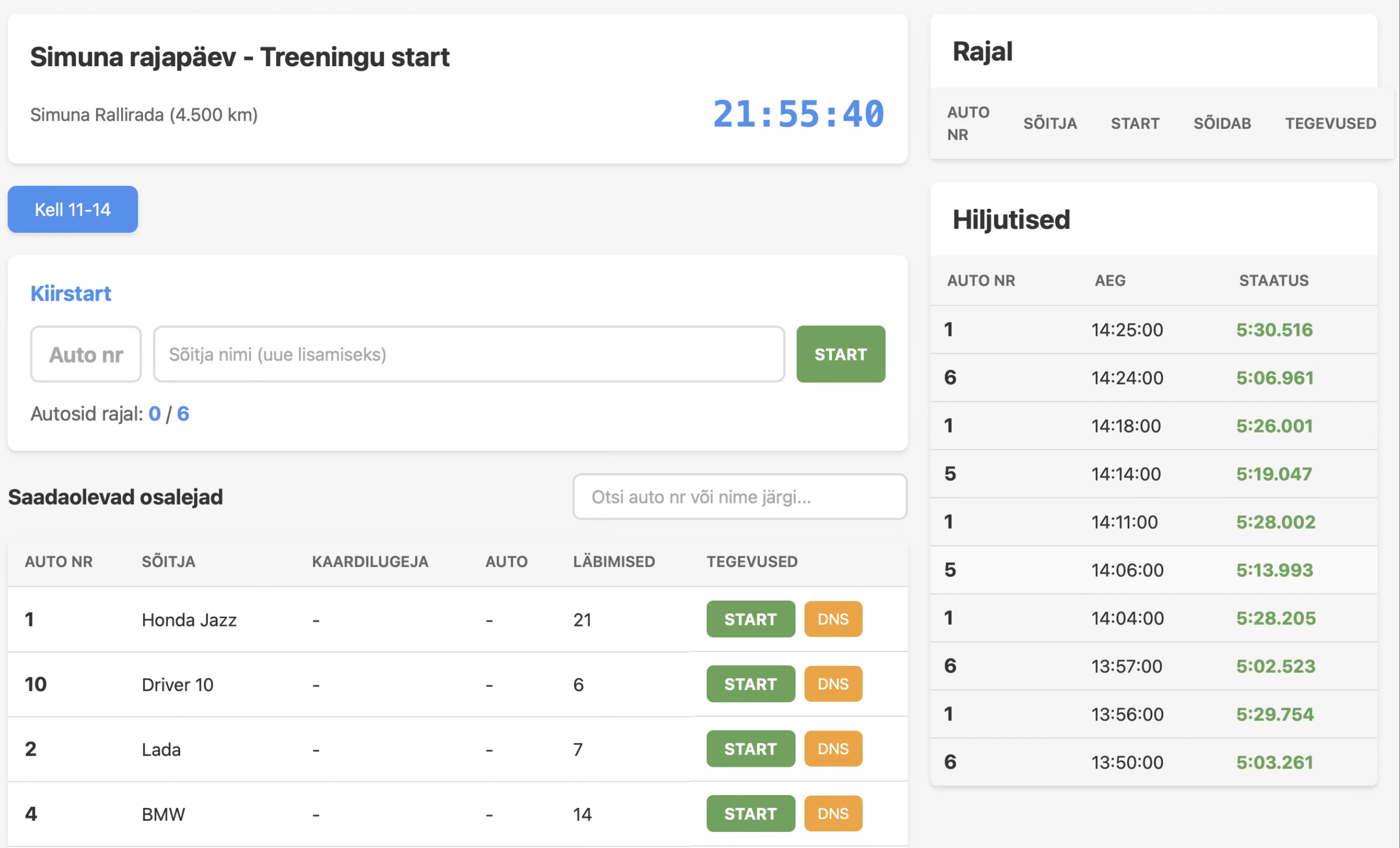 Stardi ajavõtja töölaud